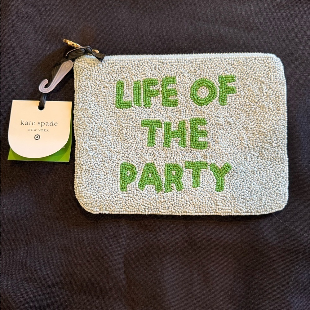 Kate Spade x Target Beaded Clutch - White and Green